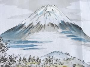 アンティーク　富士風景模様男物長襦袢